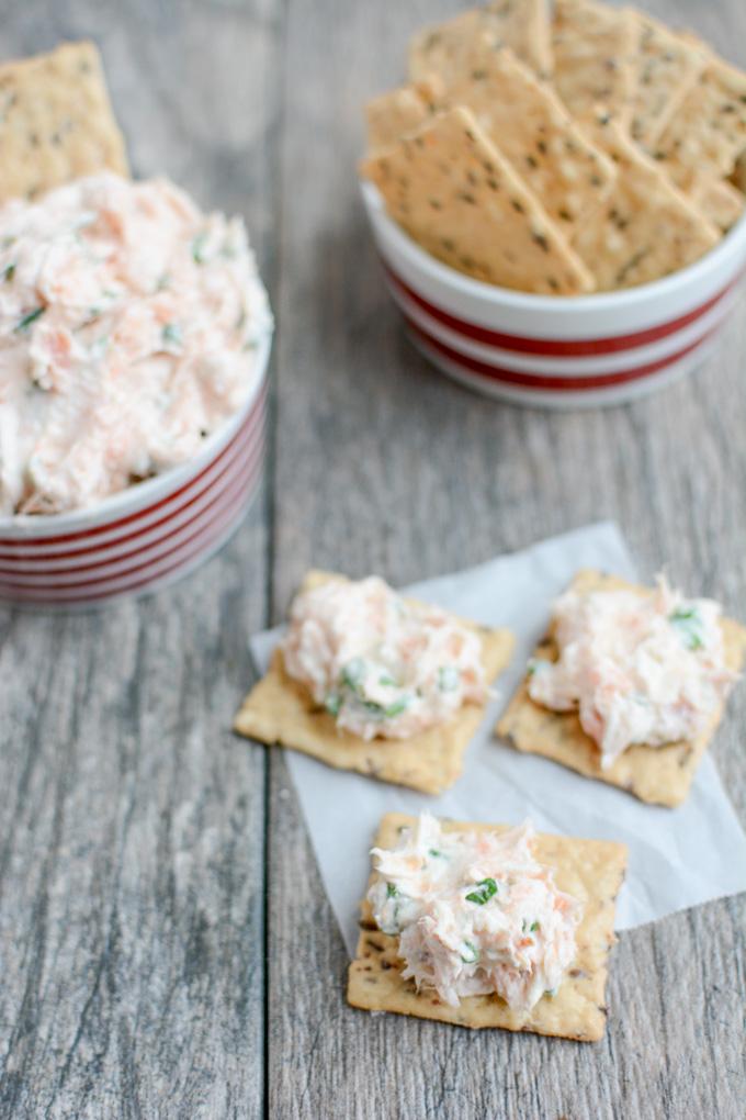 This Easy Smoked Salmon Dip recipe is the perfect appetizer for your next party. It's quick, easy and full of flavor and also makes a great snack!