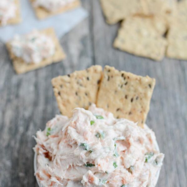 This Easy Smoked Salmon Dip recipe is the perfect appetizer for your next party. It's quick, easy and full of flavor and also makes a great snack!