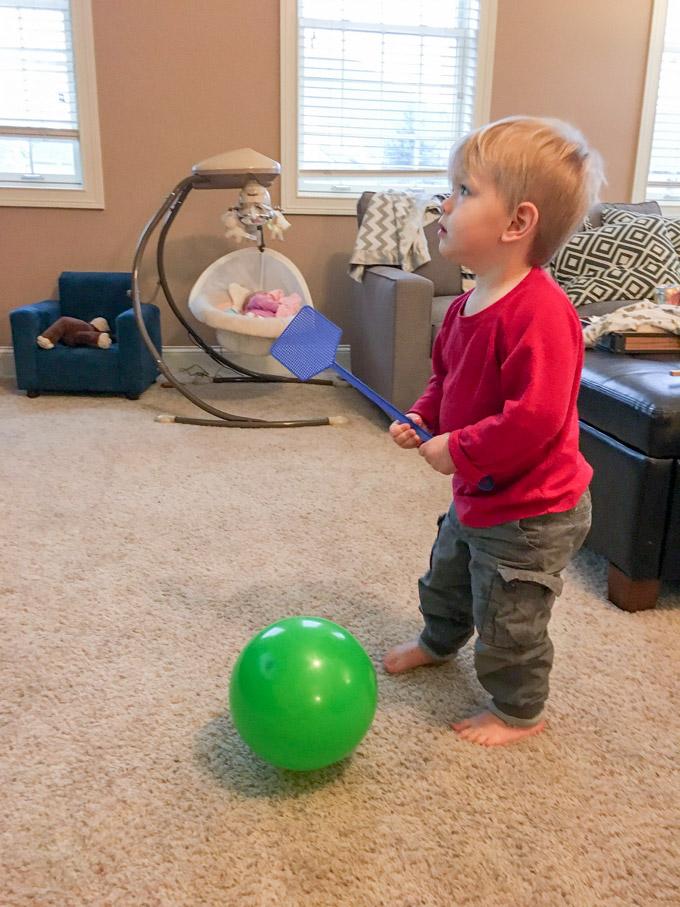 Indoor Activities For Toddlers 3 Balloon tennis