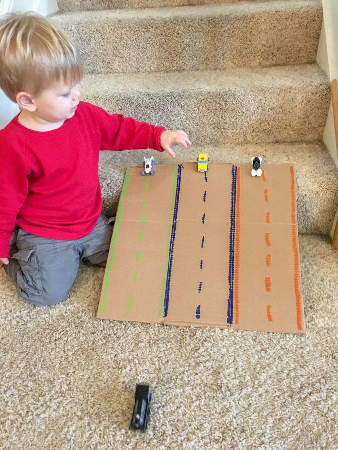Indoor Activities For Toddlers 12 car ramp