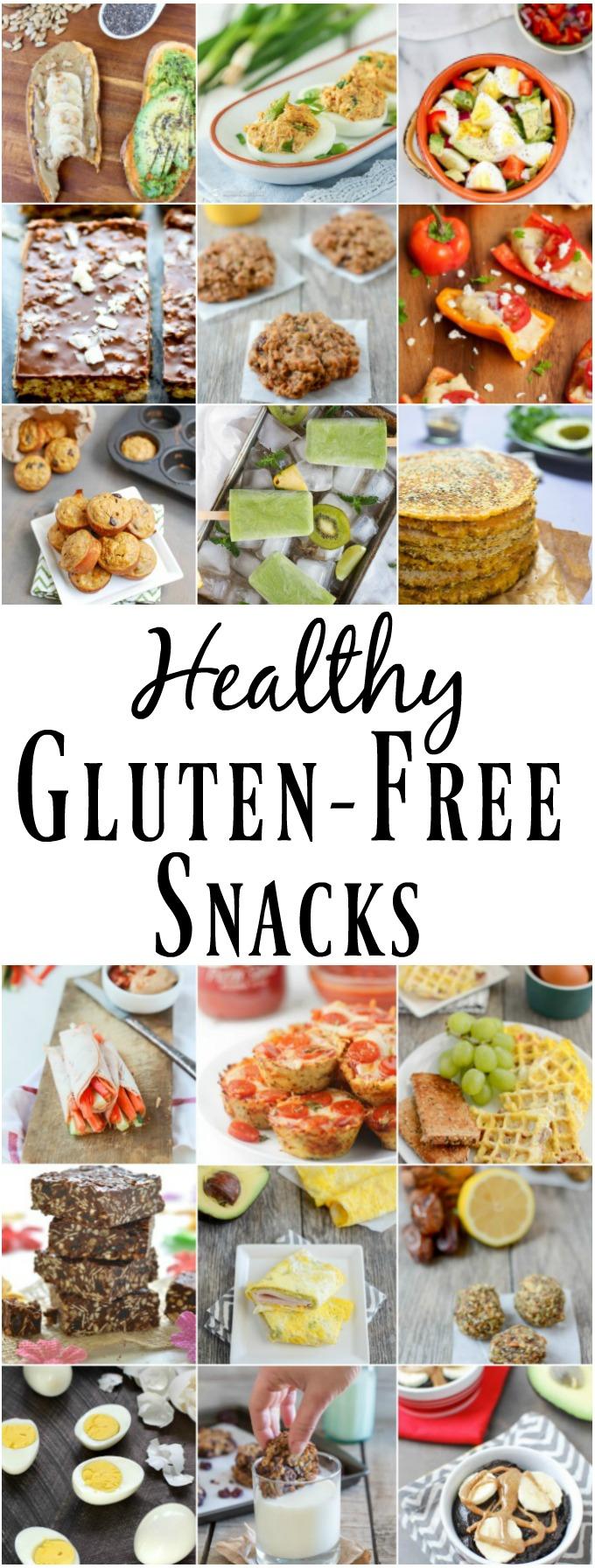 These Healthy Gluten-Free Snacks feature ingredients that are naturally gluten-free like sweet potatoes, eggs, nuts, seeds, fruits and vegetables. The recipes are packed with nutrients and great for adults and kids