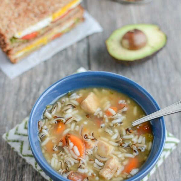 This Easy 5 Minute Lunch is perfect for a busy day. Pair a jazzed up grilled cheese with a cup of soup for an easy, filling meal.