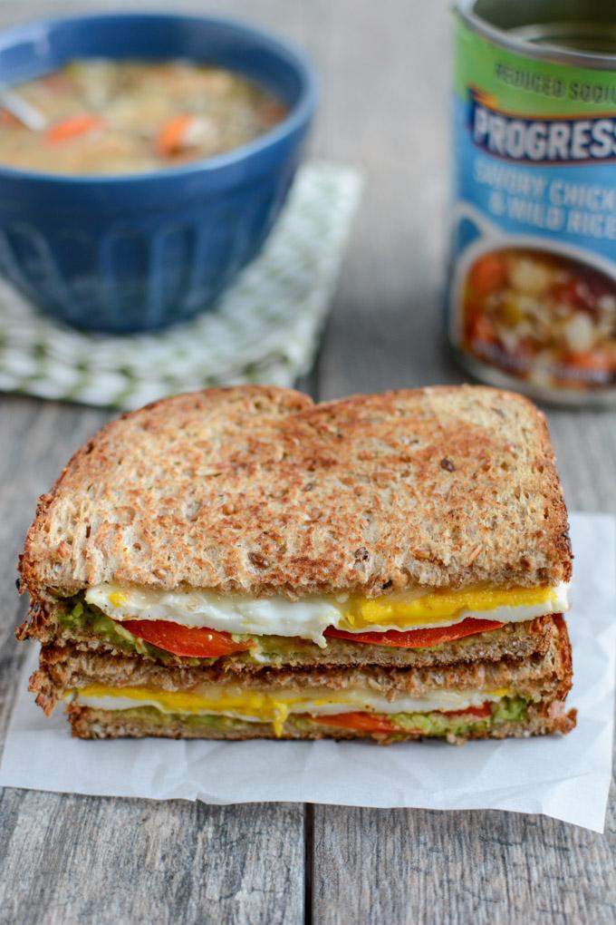 An Easy 5 Minute Lunch 8 This Easy 5 Minute Lunch is perfect for a busy day. Pair a jazzed up grilled cheese with a cup of soup for an easy, filling meal.