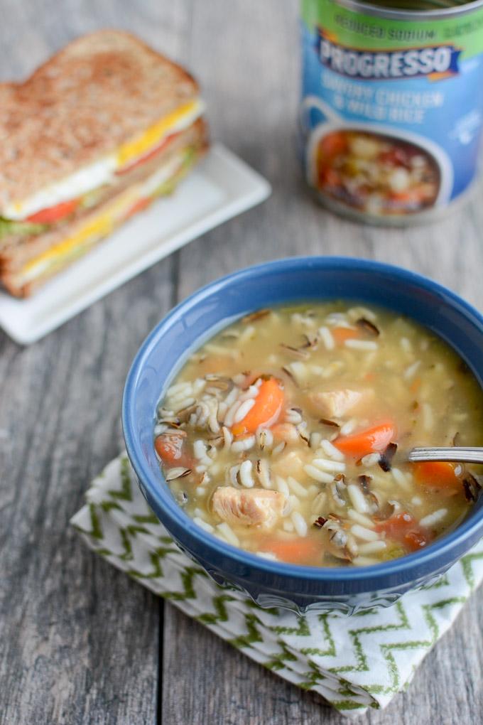 This Easy 5 Minute Lunch is perfect for a busy day. Pair a jazzed up grilled cheese with a cup of soup for an easy, filling meal.