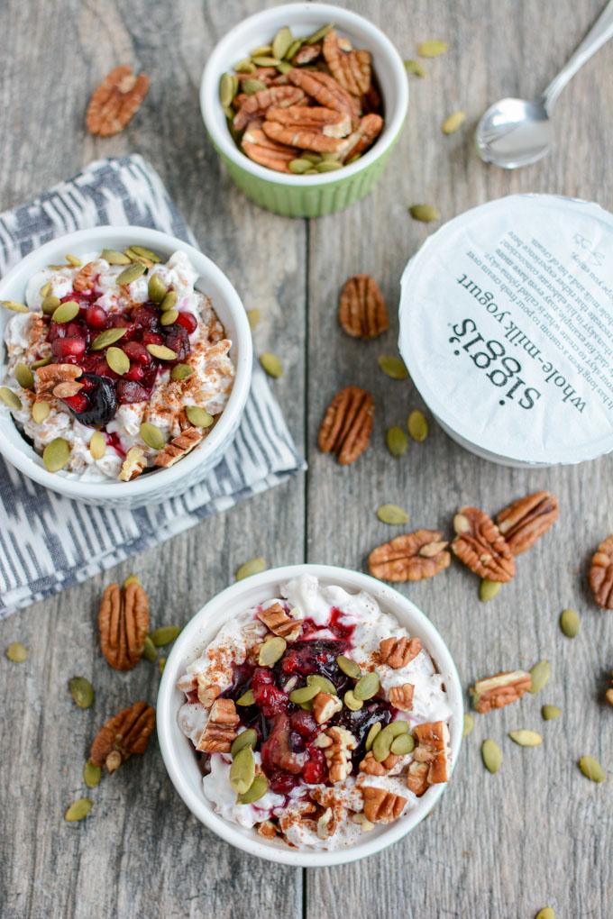 This Berry Farro Breakfast Bowl recipe is a fun twist on overnight oats. Packed with protein and fiber, it's a healthy breakfast option that's ready in minutes!