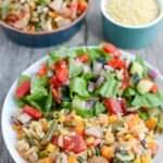 This Orzo Pasta Salad with Chicken Sausage is perfect for BBQs, potlucks, and parties. Serve it as a side dish or a light lunch or dinner.