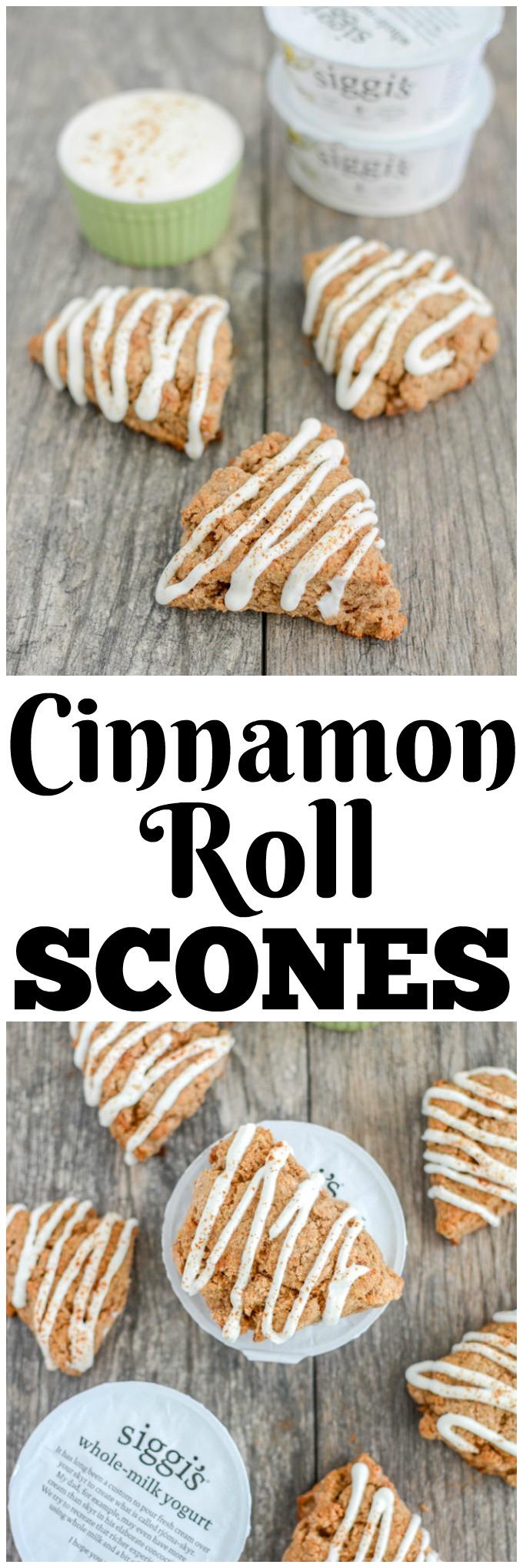 These Small Batch Cinnamon Roll Scones are perfect for a weekend breakfast or brunch. They're bursting with cinnamon flavor and topped with a delicious yogurt drizzle. 