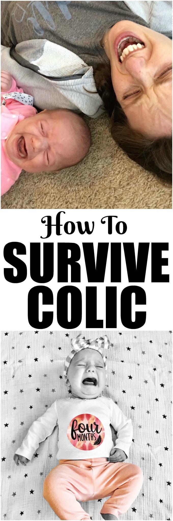 How To Survive Colic. My top five tips for new parents with a colicky baby.
