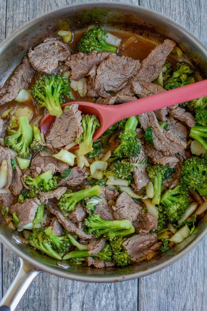 Include this Asian Flank Steak in your next food prep session. Marinate overnight and use it for this 15-minute beef and broccoli dinner or grill it and enjoy the leftovers for lunch.