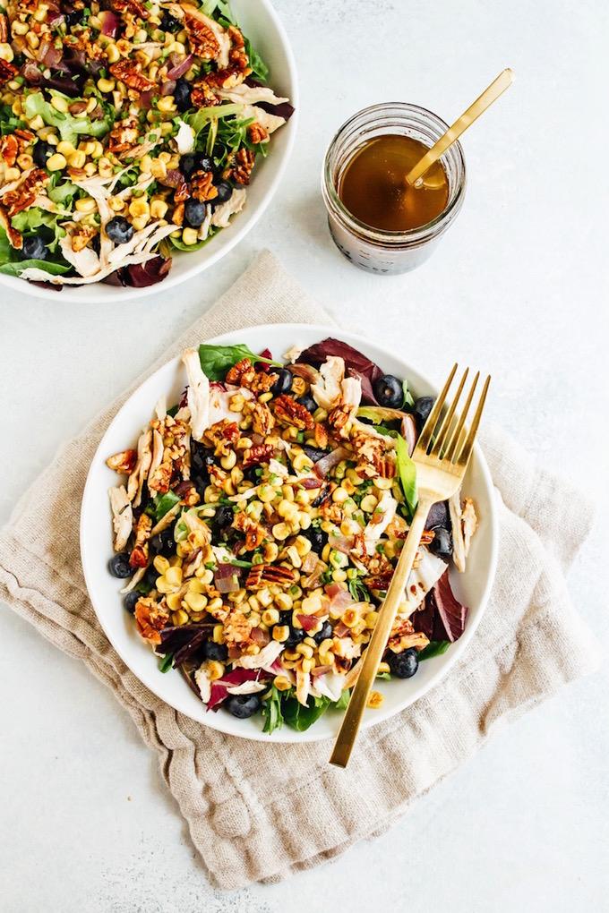 blueberry corn chicken salad