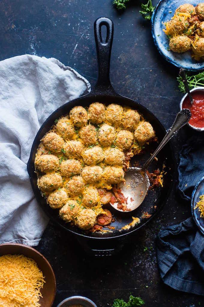 cajun cauliflower tot chicken casserole