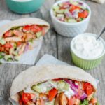 spicy chicken pitas