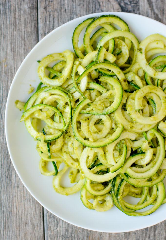 Quick and Easy Vegetable Recipes 7 Pesto zoodles
