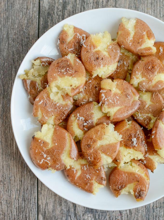 Quick and Easy Vegetable Recipes 9 Parmesan Smashed Potatoes