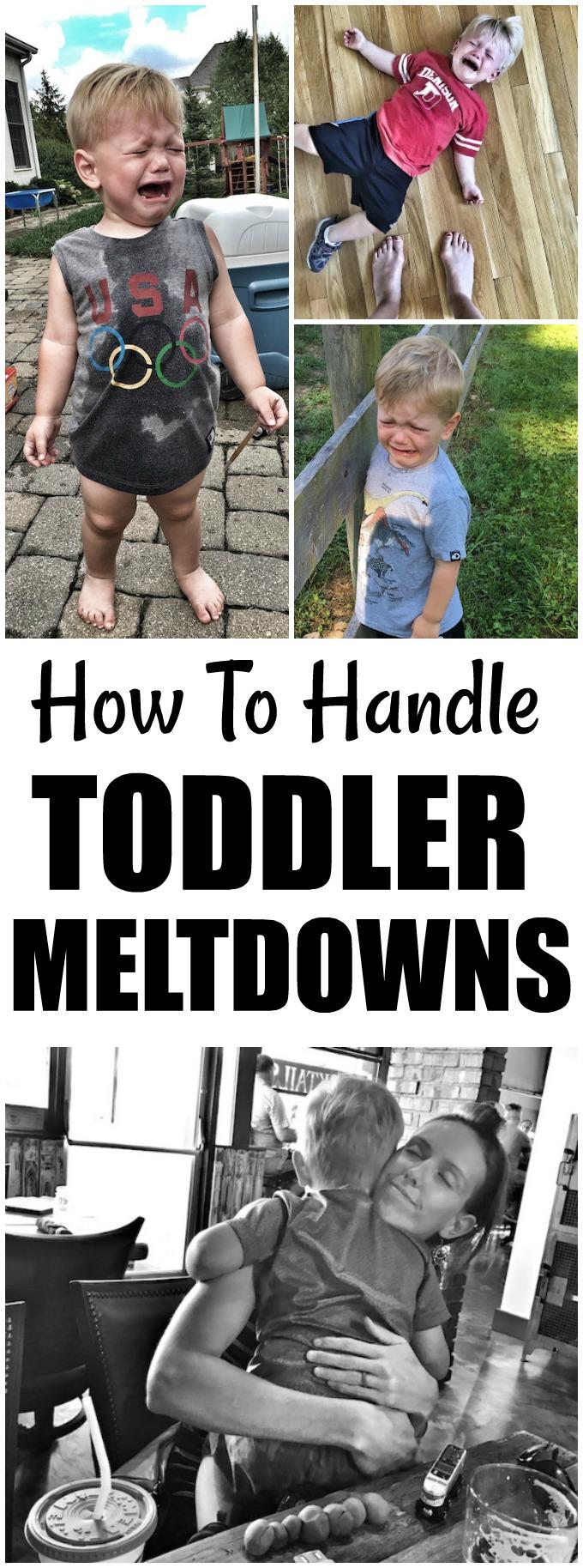 Learn how to handle toddler meltdowns in a way that's healthy for the child and the parents!