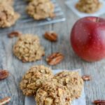 These gluten-free Apple Pecan Snack Cookies are a healthy, kid-friendly snack, breakfast or dessert. They're made with coconut and oat flour, full of fresh apples and sweetened with maple syrup.