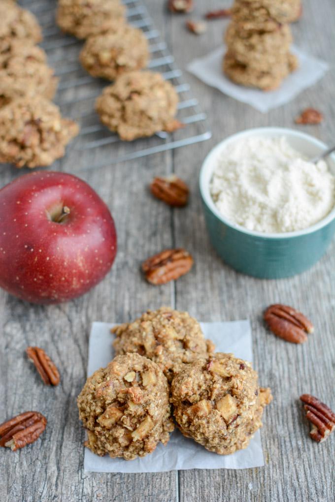 Apple Pecan Snack Cookie with coconut flour