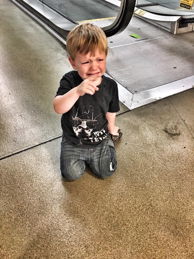 Toddler Meltdown At Airport