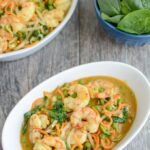 This recipe for Shrimp Curry Noodle Bowls is quick, healthy and perfect for dinner on a busy night. Ready in 15 minutes, it's packed with veggies and full of flavor!