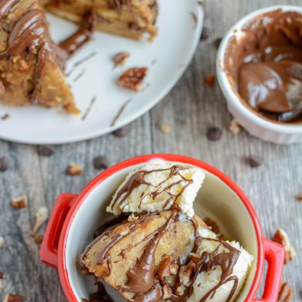 This Instant Pot Gingerbread Bread Pudding is the perfect dessert for a holiday party or family gathering. It can also be made in the oven!