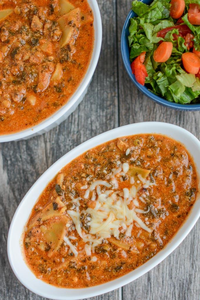 Instant Pot Vegetarian Lasagna Soup