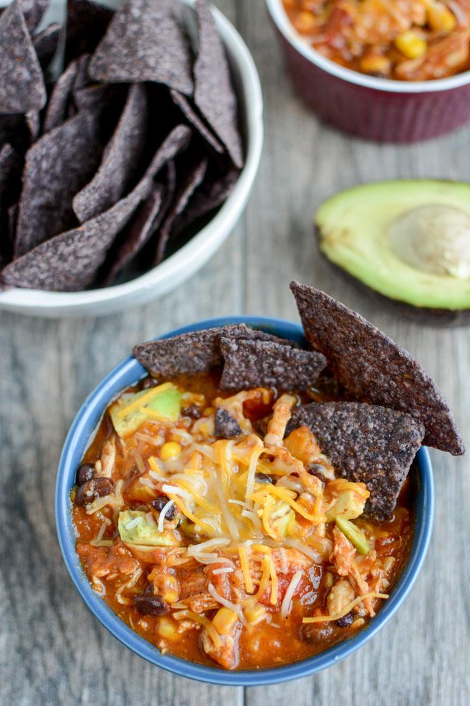 meal prep lunch soup - sweet potato chicken chili