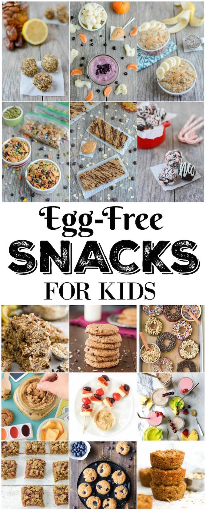 These Egg-Free Snacks for kids can be enjoyed by children with an egg allergy and those without. They also make a healthy snack for adults!