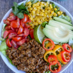 vegan instant pot lentil taco salad