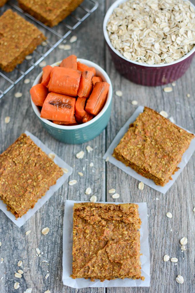 Healthy Carrot Oat Bars