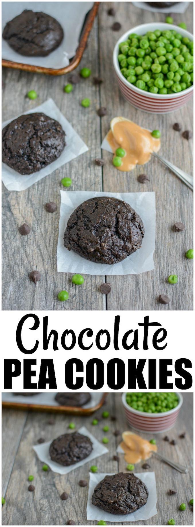 These healthy Chocolate Pea Cookies are packed full of a green vegetable and you'd never know it! They're kid-friendly and make a great breakfast or snack.