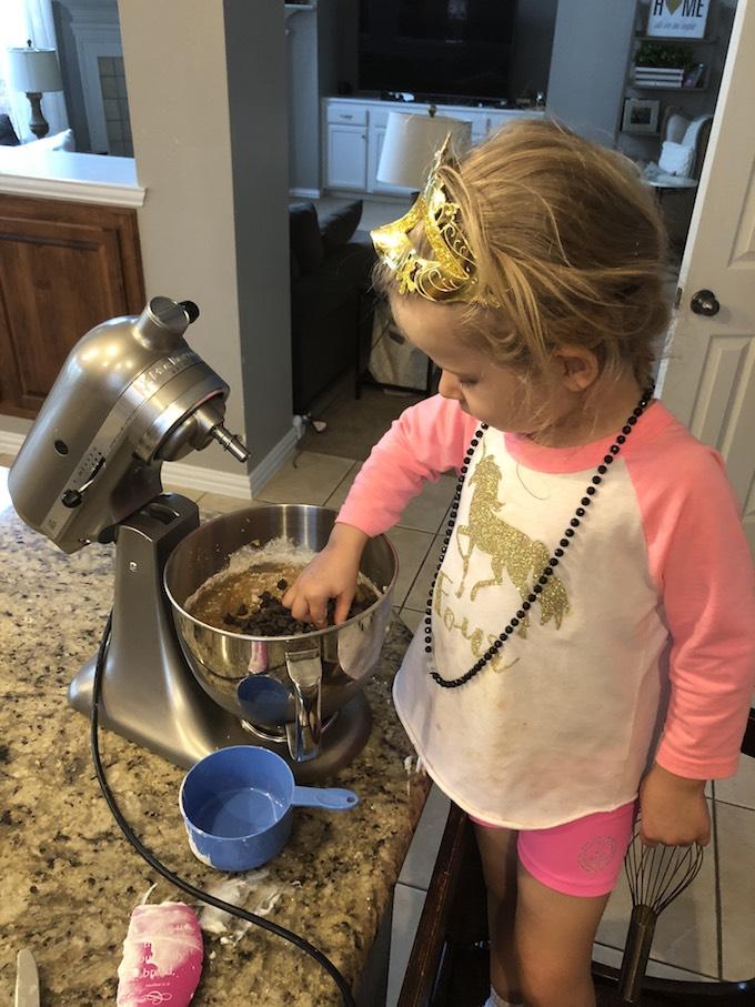 toddler baking