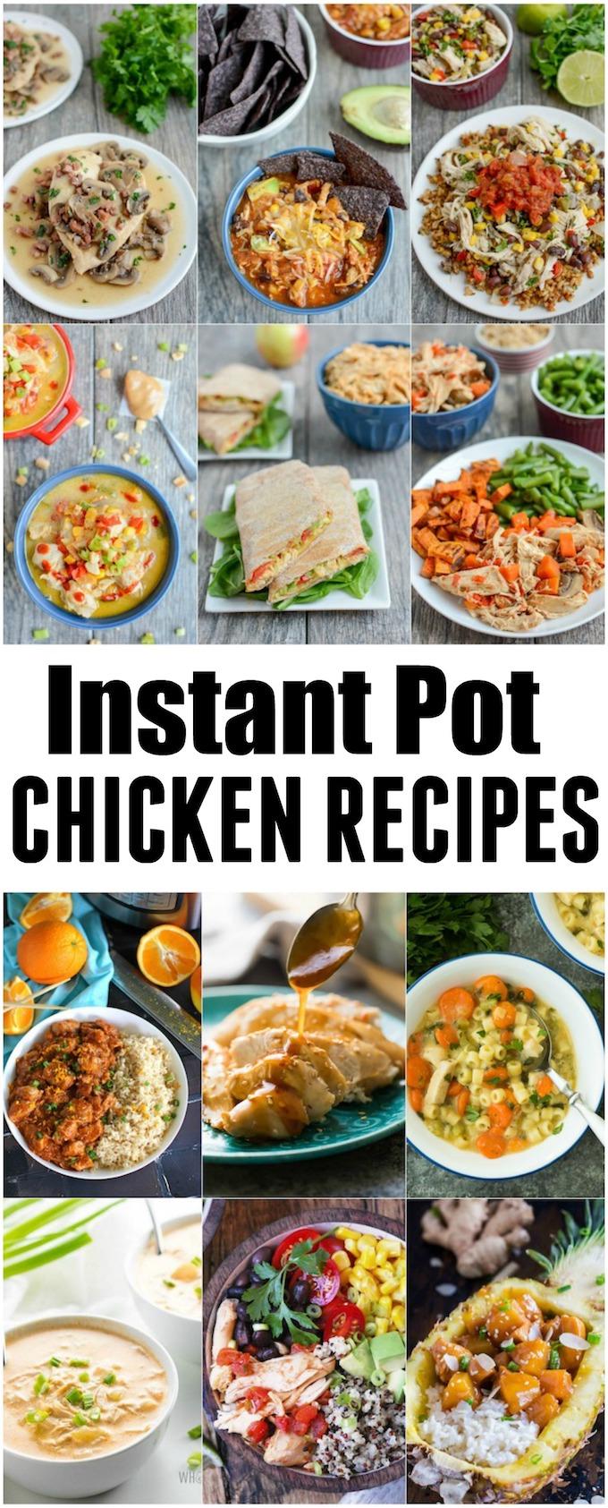 These Healthy Instant Pot Chicken Recipes are perfect for easy, healthy dinners. Plus you can pack the leftovers for lunch!