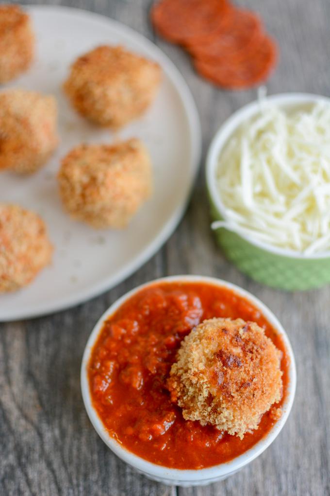 Pizza Meatballs - lower carb and full of flavor