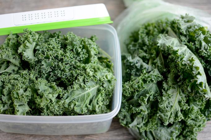 kale in rubbermaid freshworks vs plastic bag