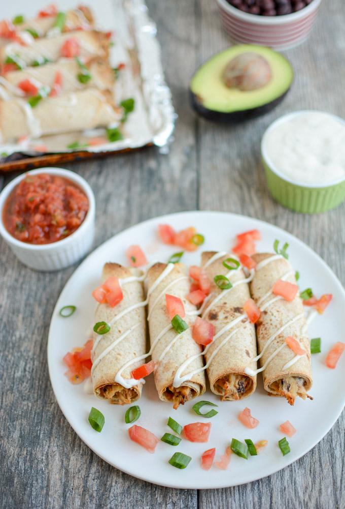 Ranch Chicken Taquitos that can be baked from frozen.