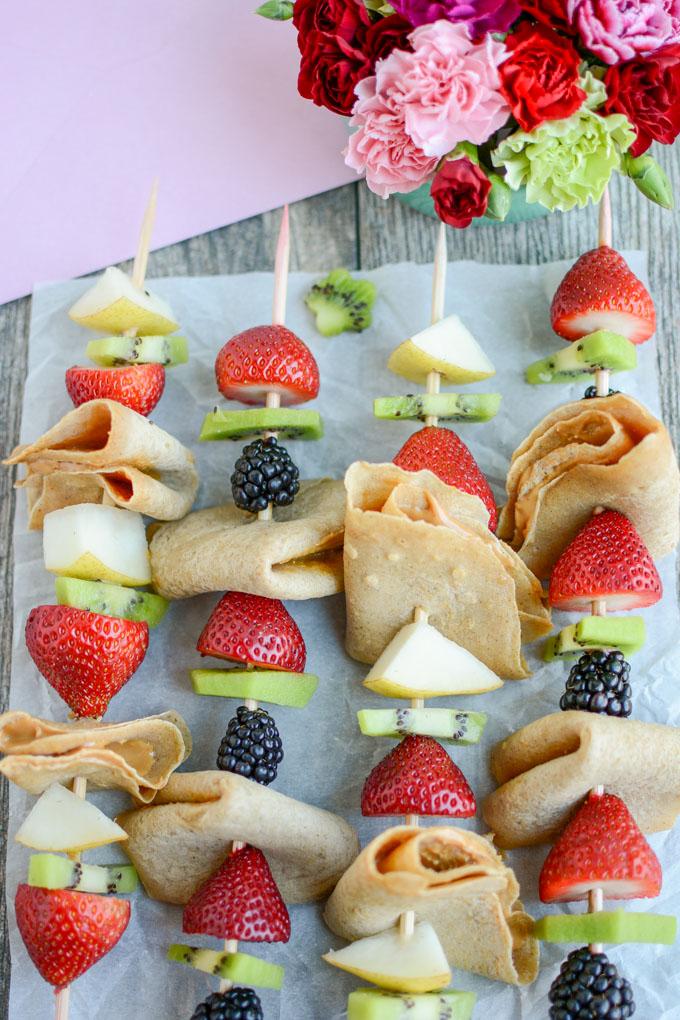 Fruit Crepe Kabobs