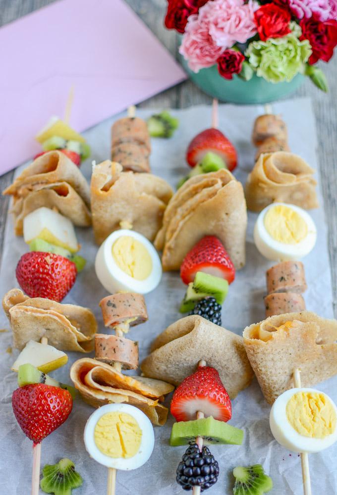 Sweet and Savory Crepe Kabobs