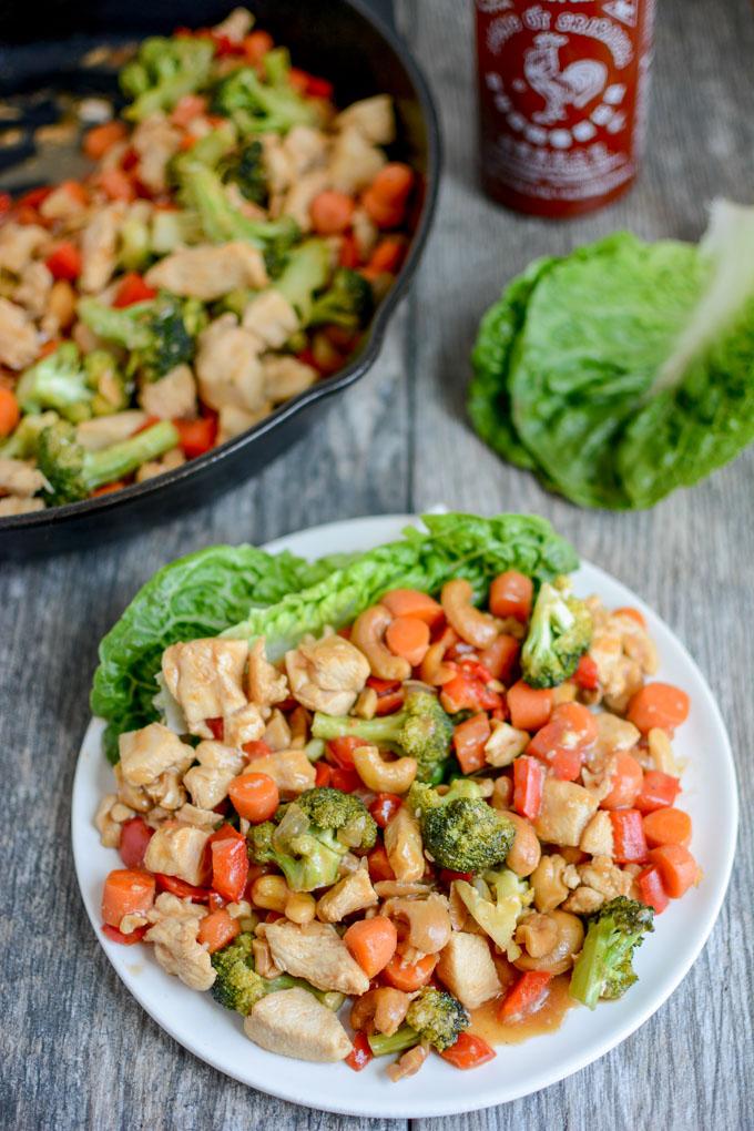 Skillet Cashew Chicken - an easy one-pan dinner