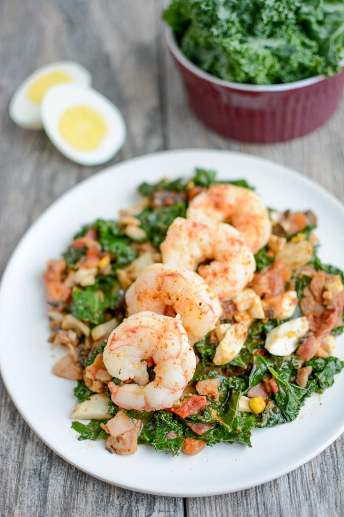 Warm Bacon Kale Salad