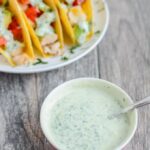 Baked Chicken Tacos with Creamy Cilantro Sauce 4