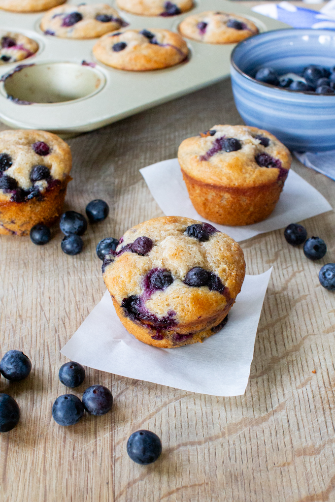 Healthy Blueberry Muffins 2 quick and easy low sugar blueberry muffins