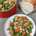 Kale Panzanella with Chicken Sausage 5