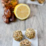 Lemon Energy Balls made with dates and pepitas
