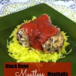 black bean meatless meatballs 1