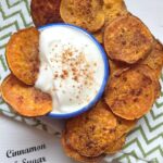 cinnamon and sugar sweet potato chips