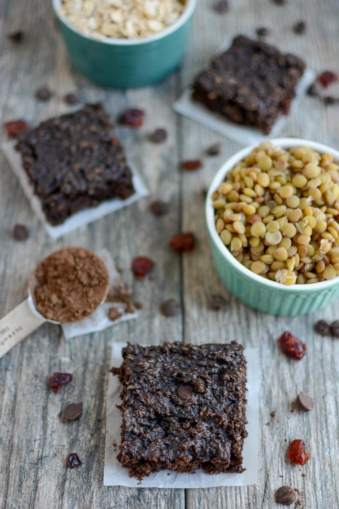 Chocolate Lentil Bars