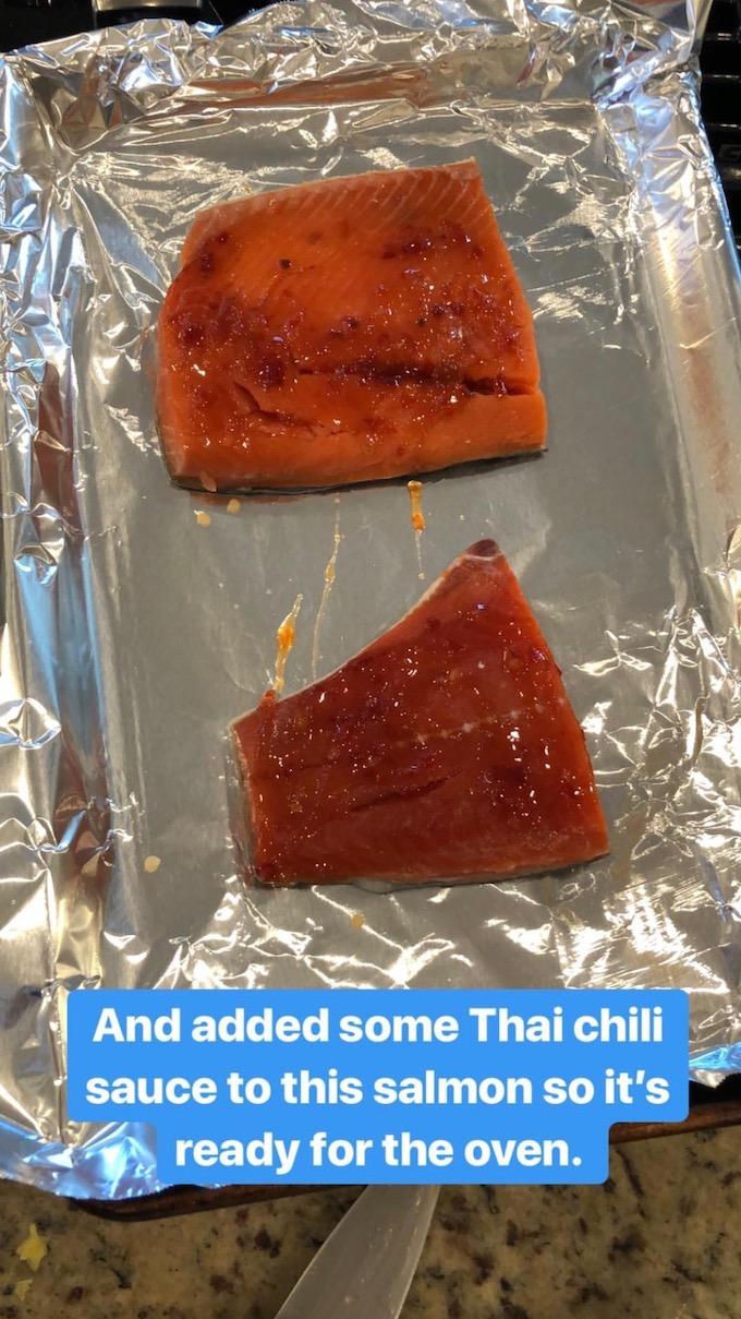 food prep salmon