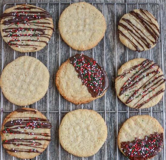 Almond Flour Butter Cookies gluten-free Christmas