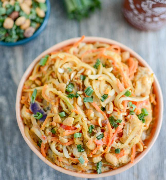 instant pot Asian peanut noodles - healthy instant pot dinner recipes