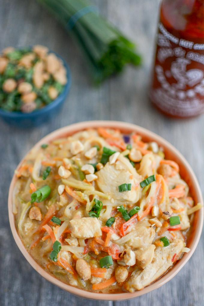 Instant Pot Asian Peanut Noodles gluten free